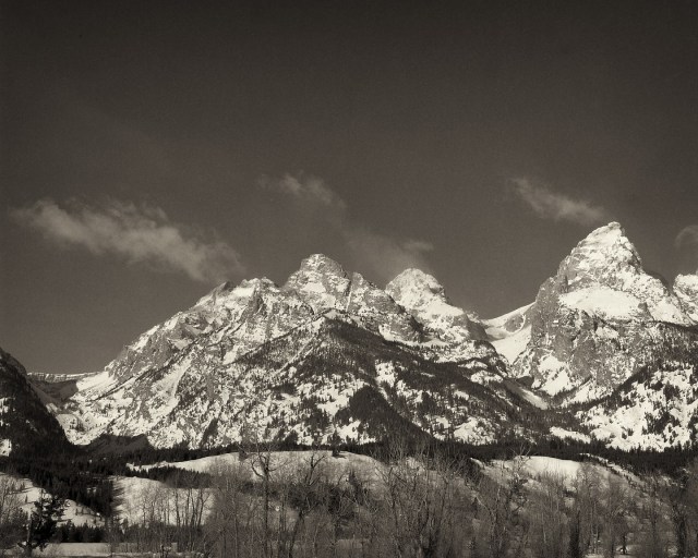 Whisp Clouds over the Grand Tetons